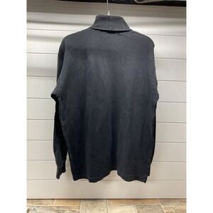 Mountain Tek Mens Black 100% Cotton Turtleneck Long Sleeve Shirt MT9640 Size L